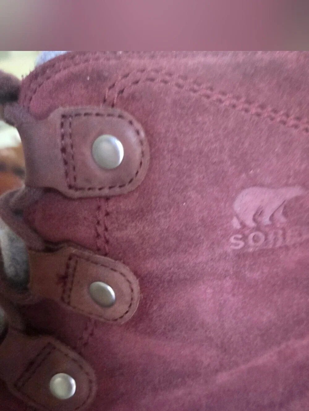 Sorel Explorer Explorer Joan Waterproof Suede Leather & Felt Red Boots Size 11